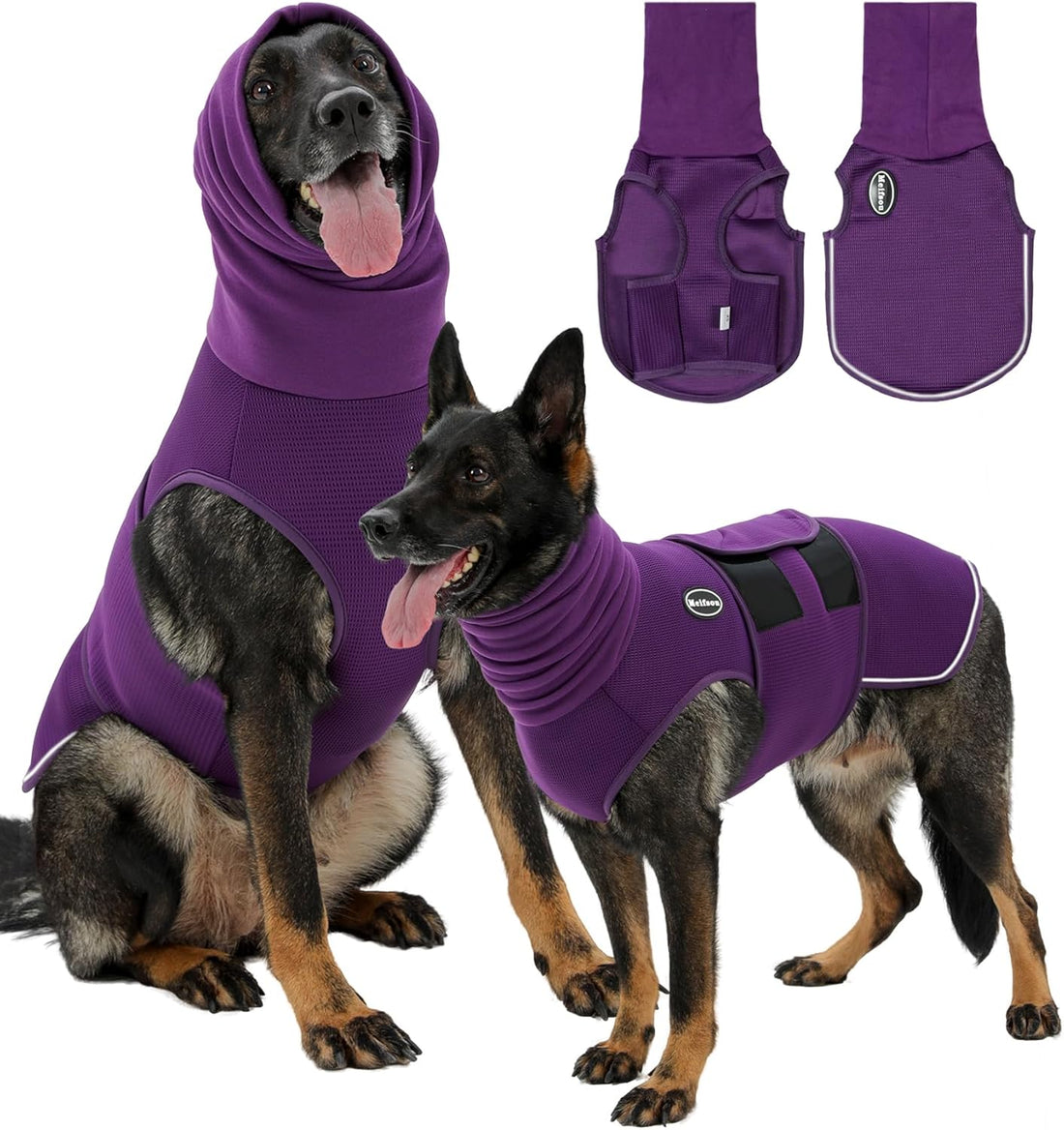 Meifsou Dog Anxiety Vest with Hood