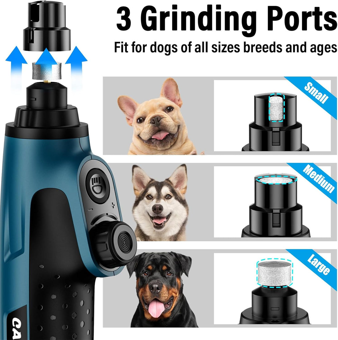 Casfuy Smart 6-Speed Dog Nail Grinder