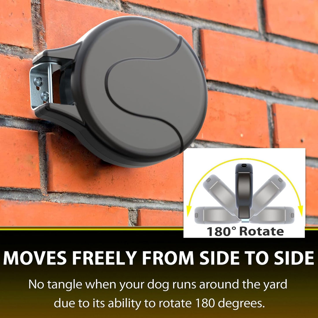 30FT Wall Mount Retractable Dog Tie Out Cable