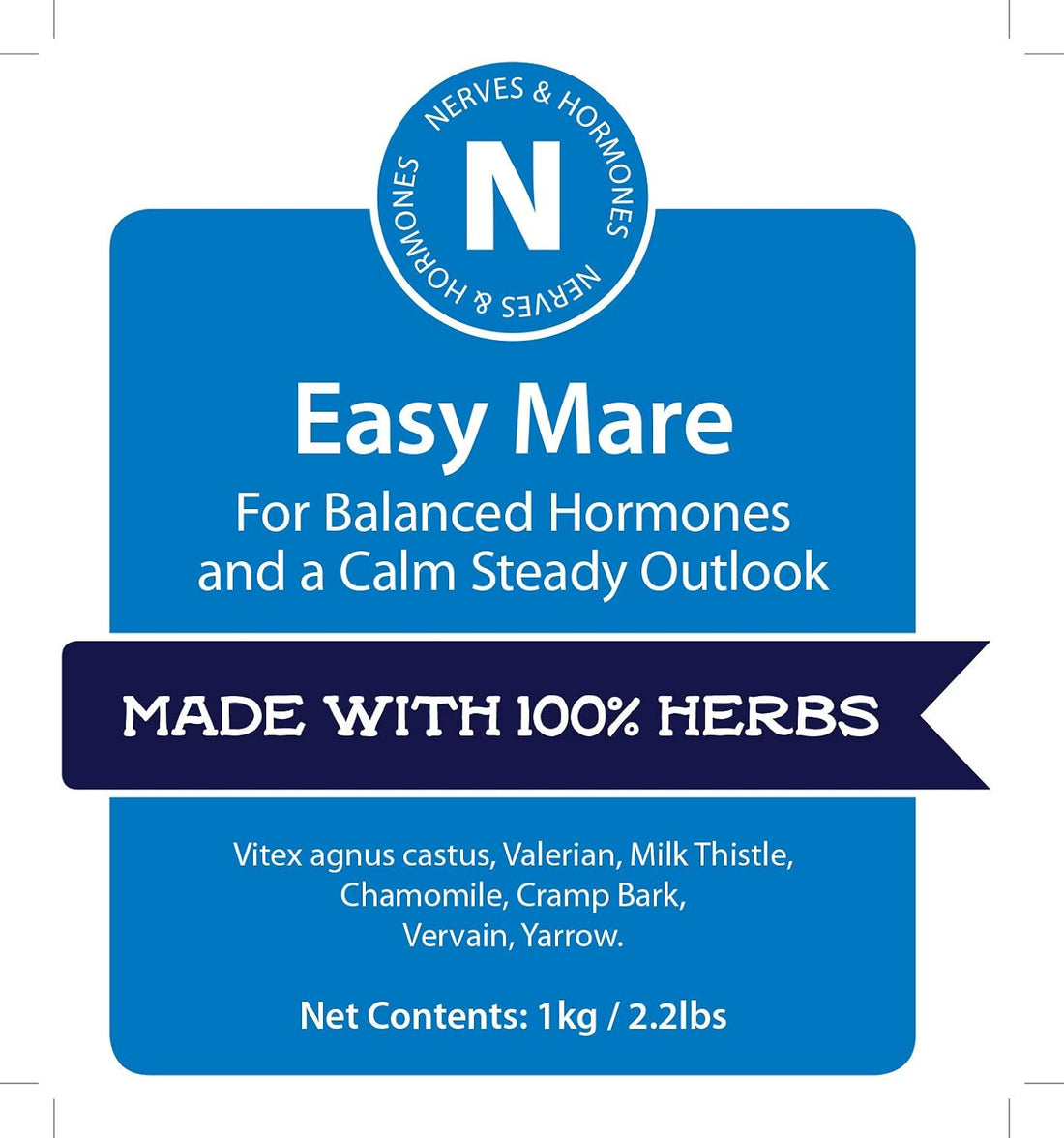 Hilton Herbs Easy Mare Hormonal & Behavioral Horse Supplement, 2.2 lb