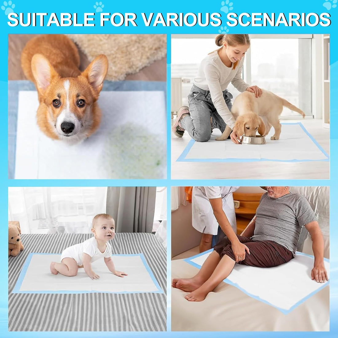 Pee Pads for Dogs 36"x48" 40 Count, Puppy Pads Extra Large