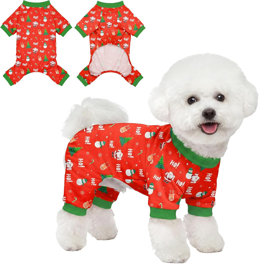 Dog Pajamas for Small Medium Dogs Pjs Pink Bow Dog Onesie Breathable