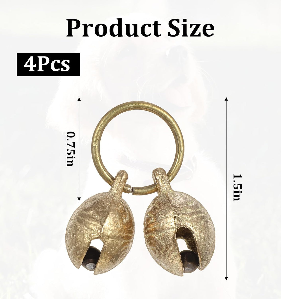 ValueBargain 4Pcs Extra Loud Bell for Cat Dog Collar