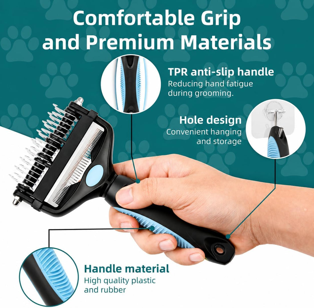 3-IN-1 Pet Grooming Tool - Undercoat Rake