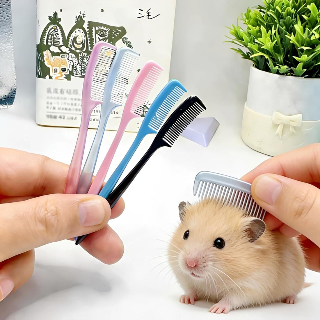 12 PCS Mini Hamster Brush