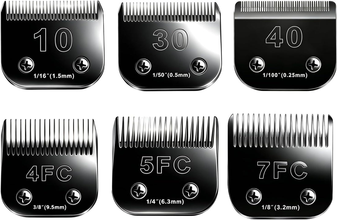 7F Blades Dog Grooming Blades Compatible with Andis/Oster A5