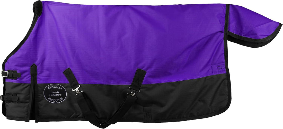 Showman Adjustable 56"-62" Pony/Yearling 1200 Denier Turnout Blanket