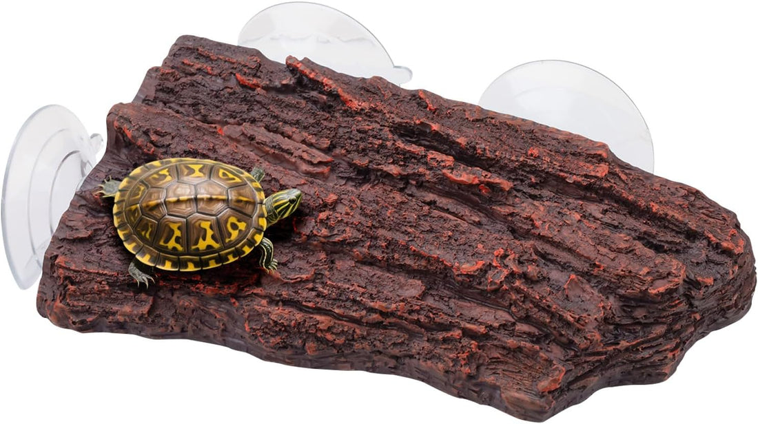Basking Platform for Aquatic Turtles, Rock Suction Cup for Aquarium