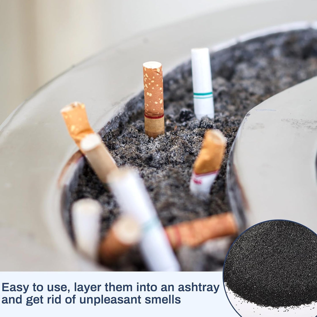 Sasylvia 5 Pack Black Silica Sand for Ashtray Place Sand Station