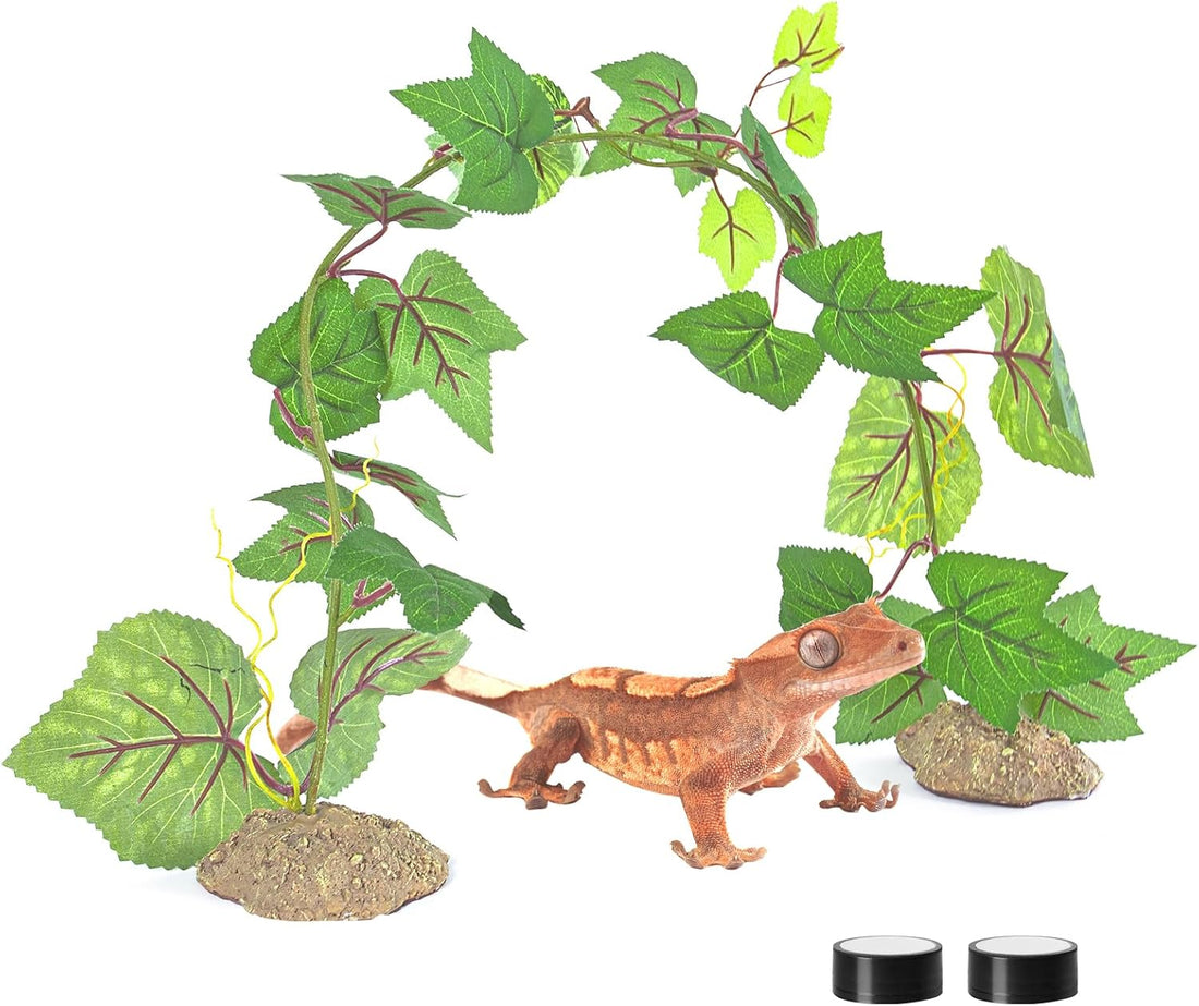 REPTI ZOO Magnetic Hanging Artificial Decoration Plant Climbing Vine