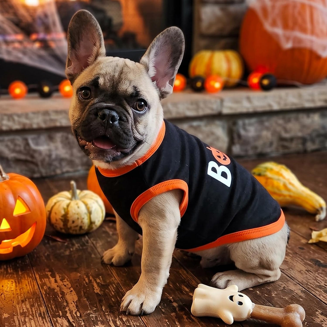 CuteBone Soft Halloween Dog Shirt Lightweight Small Puppy T-Shirts