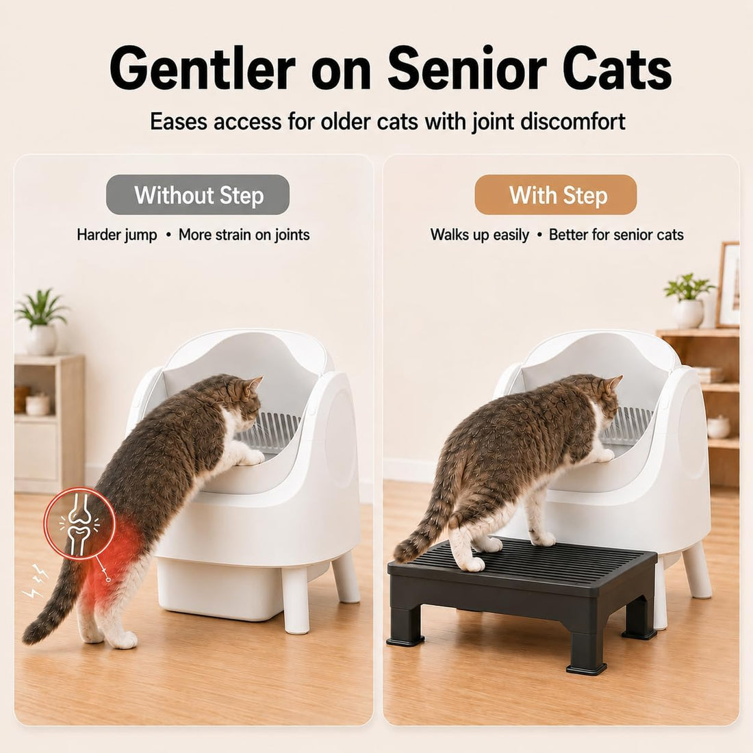 Litter Box Step for Automatic Litter Boxes
