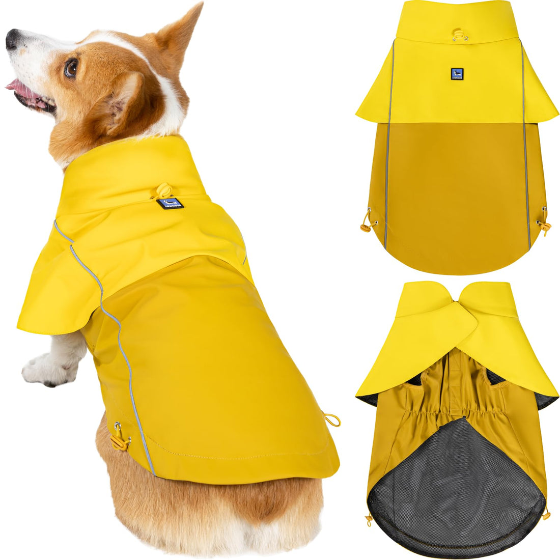 LOWRIDER Dog Raincoat- Adjustable Waterproof, Windproof