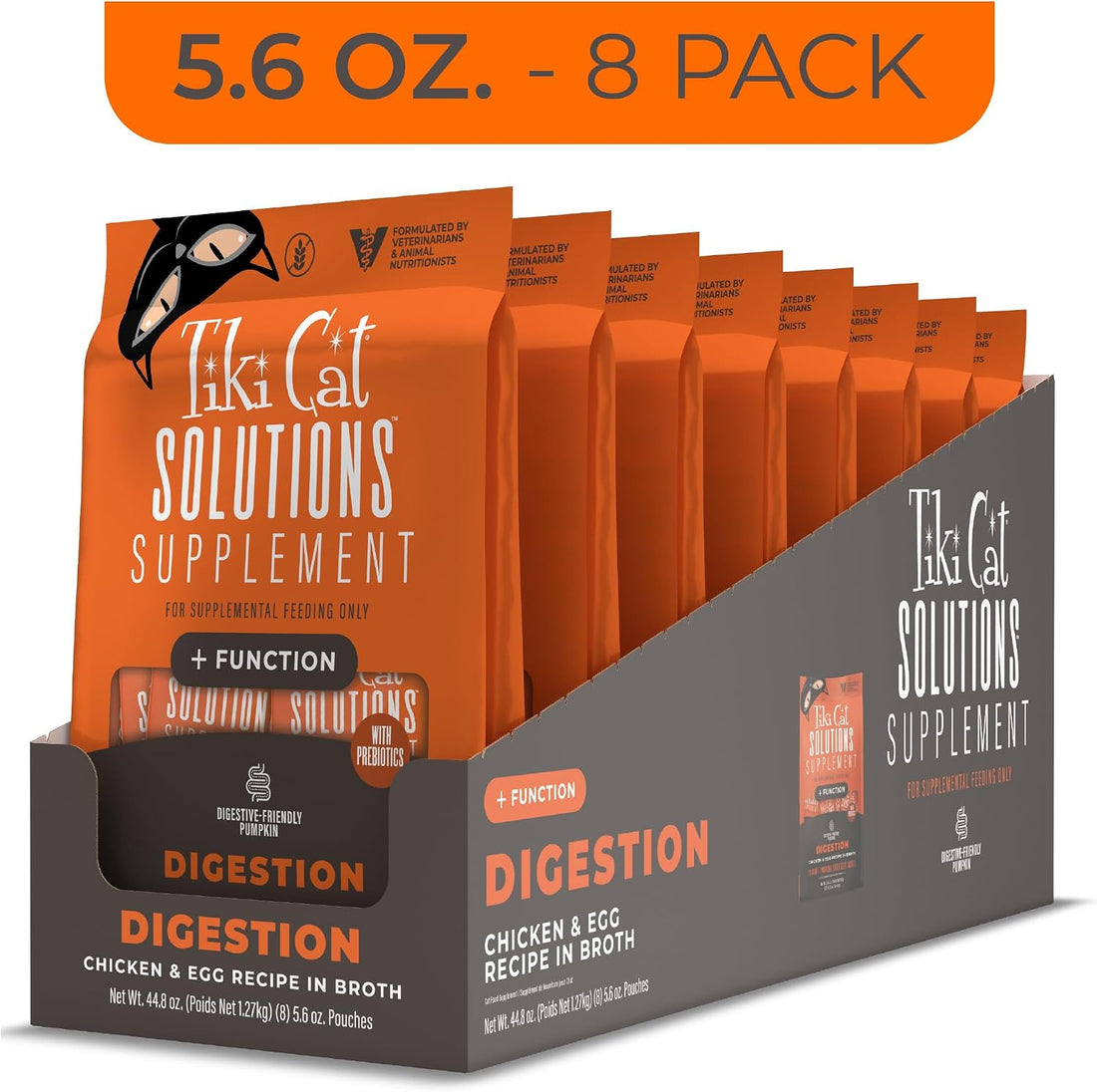 Tiki Cat Solutions Cat Supplement, Digestion, Chicken & Egg