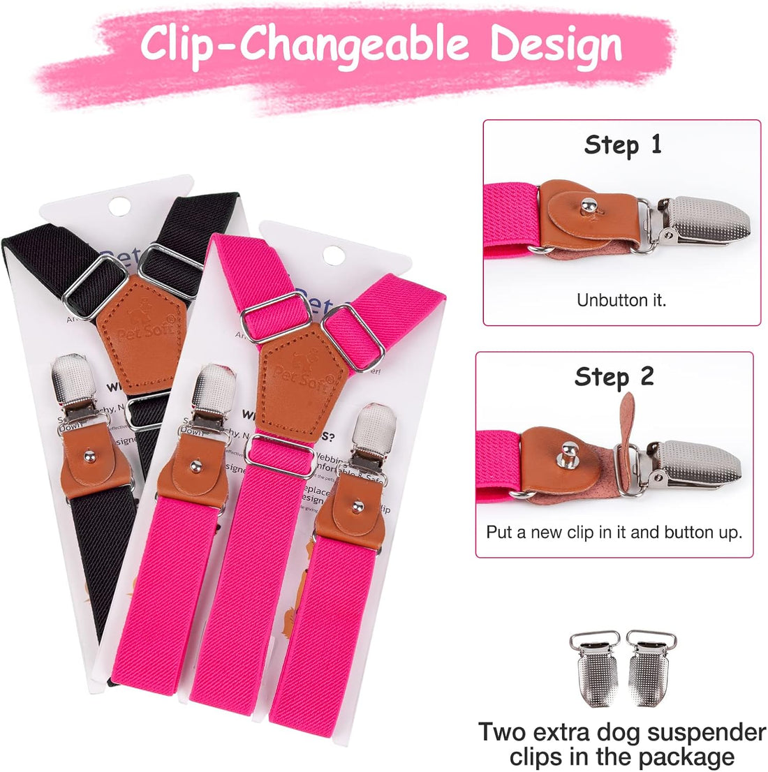 Pet Soft Dog Belly Bands Space M + Dog Suspenders 2 Pieces M
