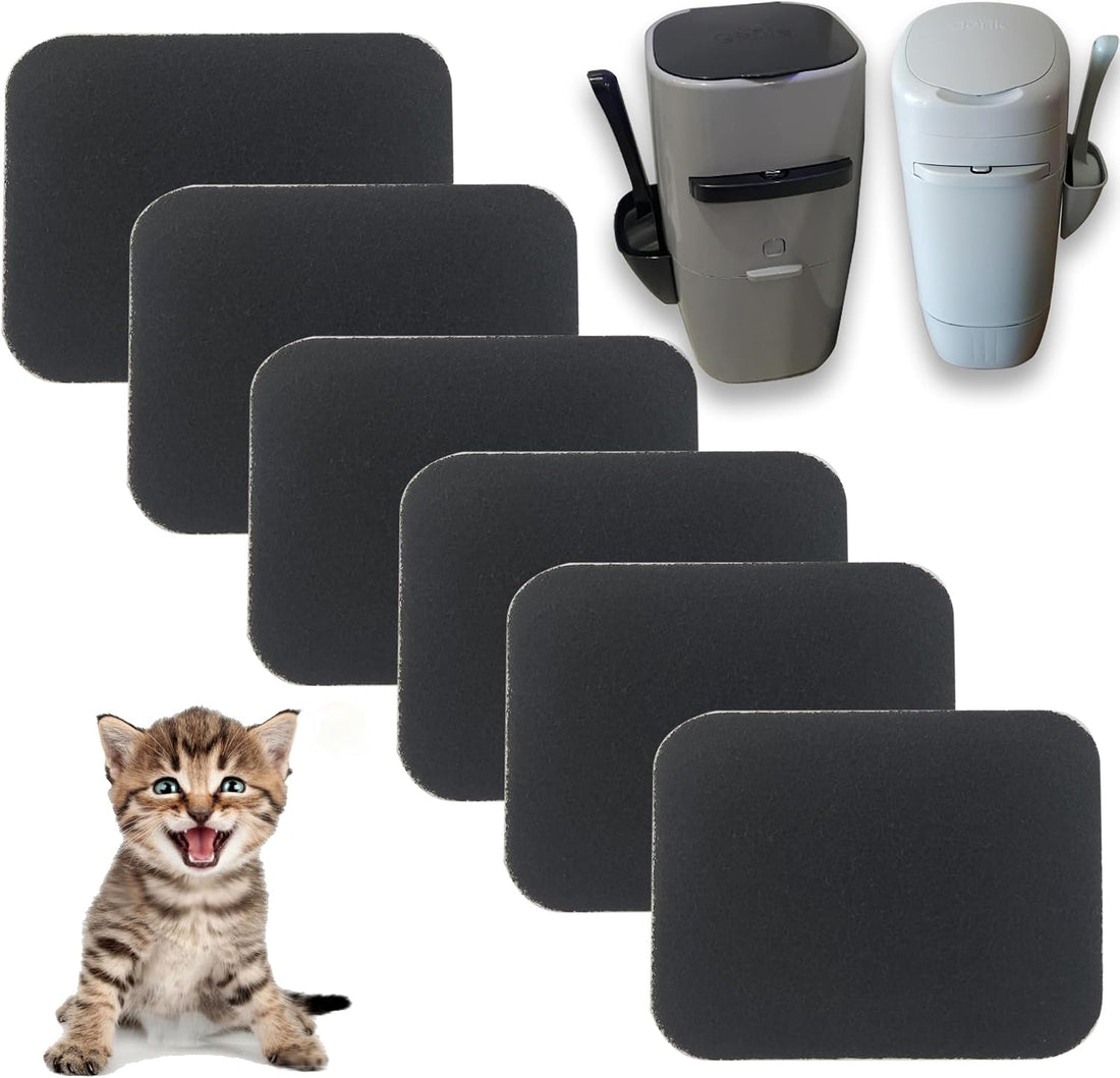 PurifyLogix 6PCS Activated Charcoal Filters for Litter Genie Standard