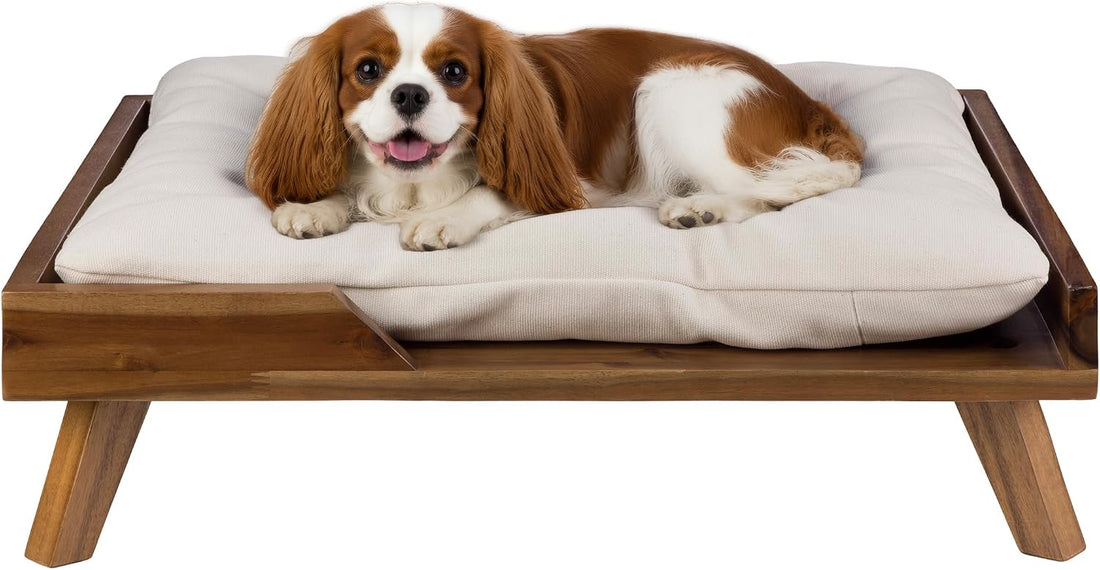 PETMAKER Elevated Dog Bed for Medium to Large Pets, Natural