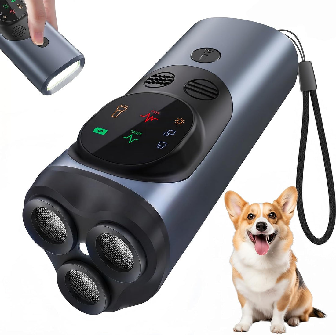 FamilyKit Dog Bark Deterrent Device, 3X Ultrasonic Anti Barking Device