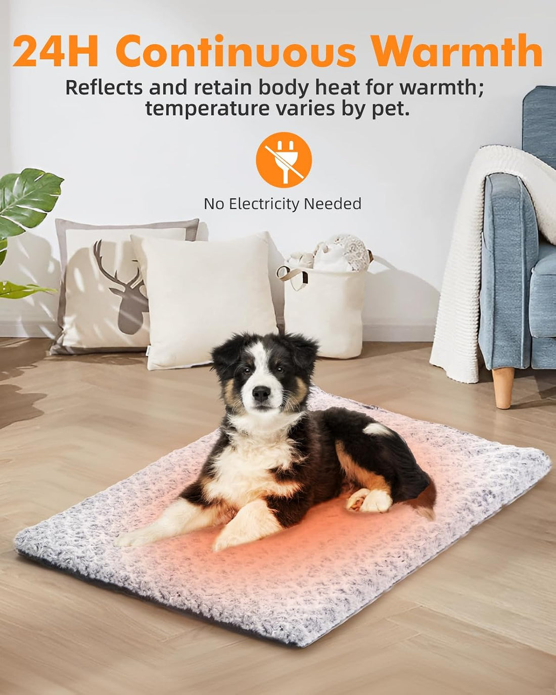 Papettly Self Warming Cat Bed 37 x 25.6 in
