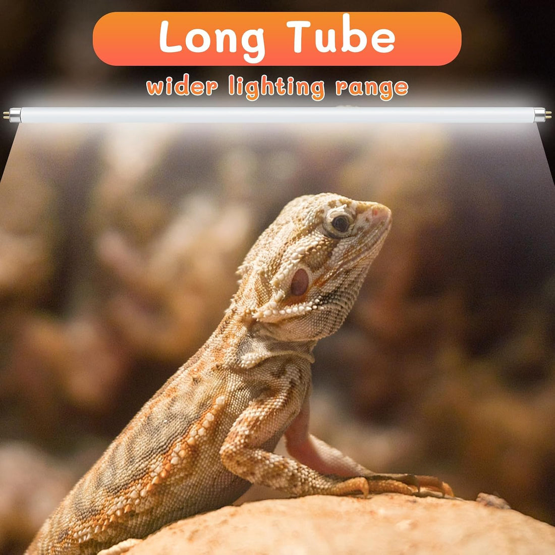T5 UVB Reptile Light 24W 10.0,UVA UVB Light Bulb for Reptiles,2 Pack