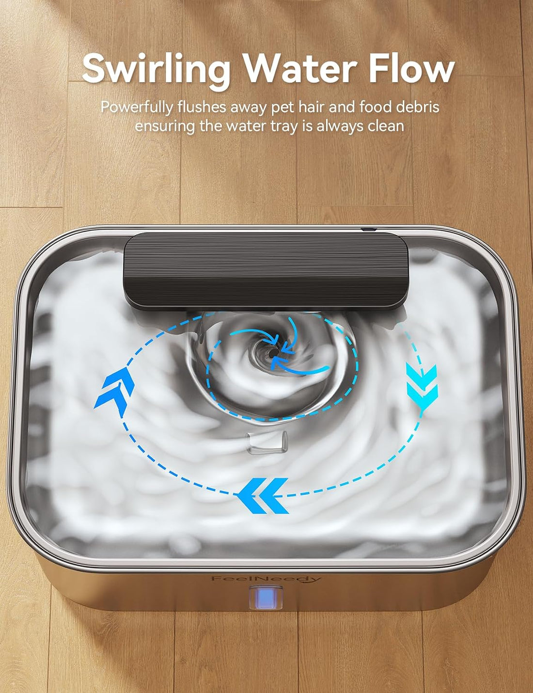 3.2Gal Stainless Steel Dog Water Fountain for Large Dog