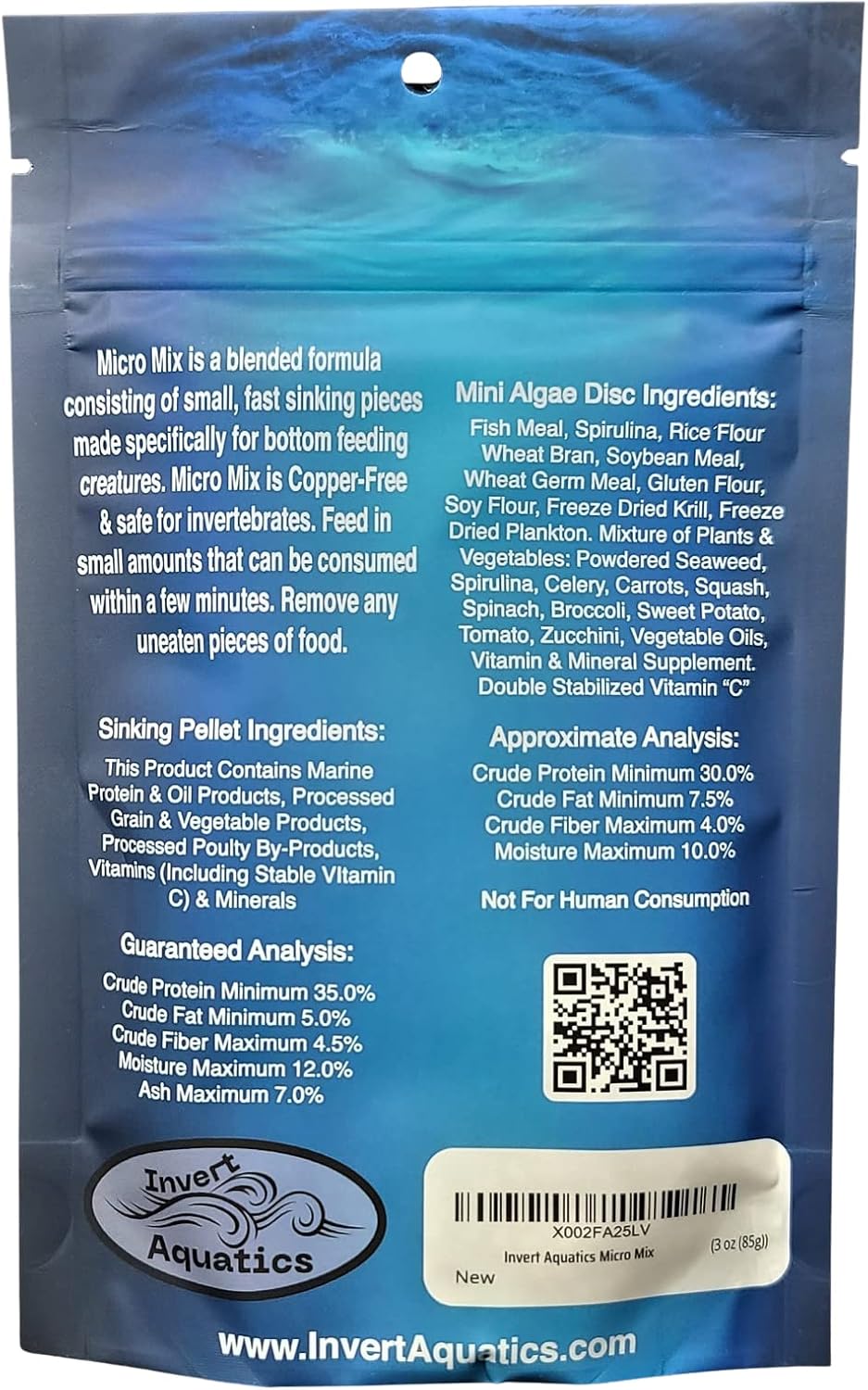 Micro Mix - Sinking Blended Diet for Snails