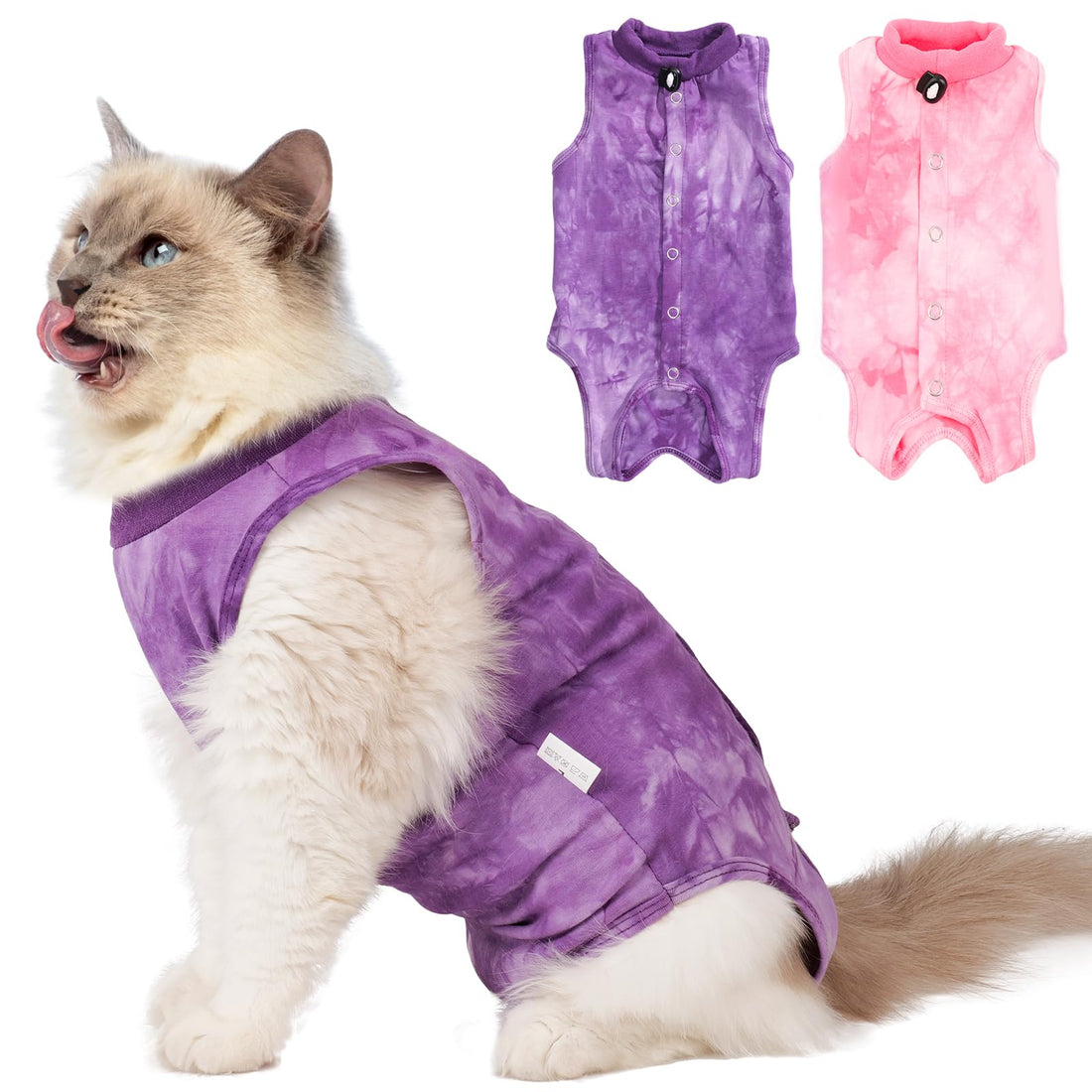 2Pack Cat Surgery Recovery Suit Female,Cat Onesie for Cat After