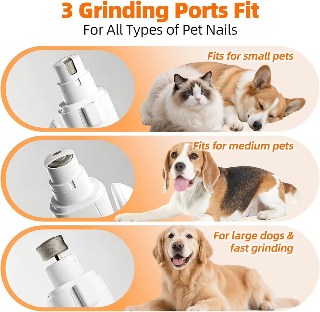 Dog Electric Nail Clippers & Grinder with Light