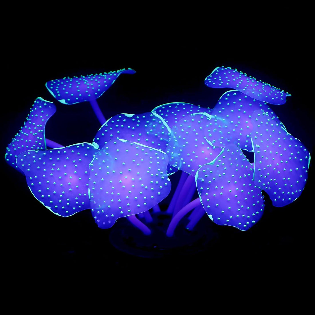 Uniclife Silicone Coral Plant Decorations Glowing Artificial Ornament