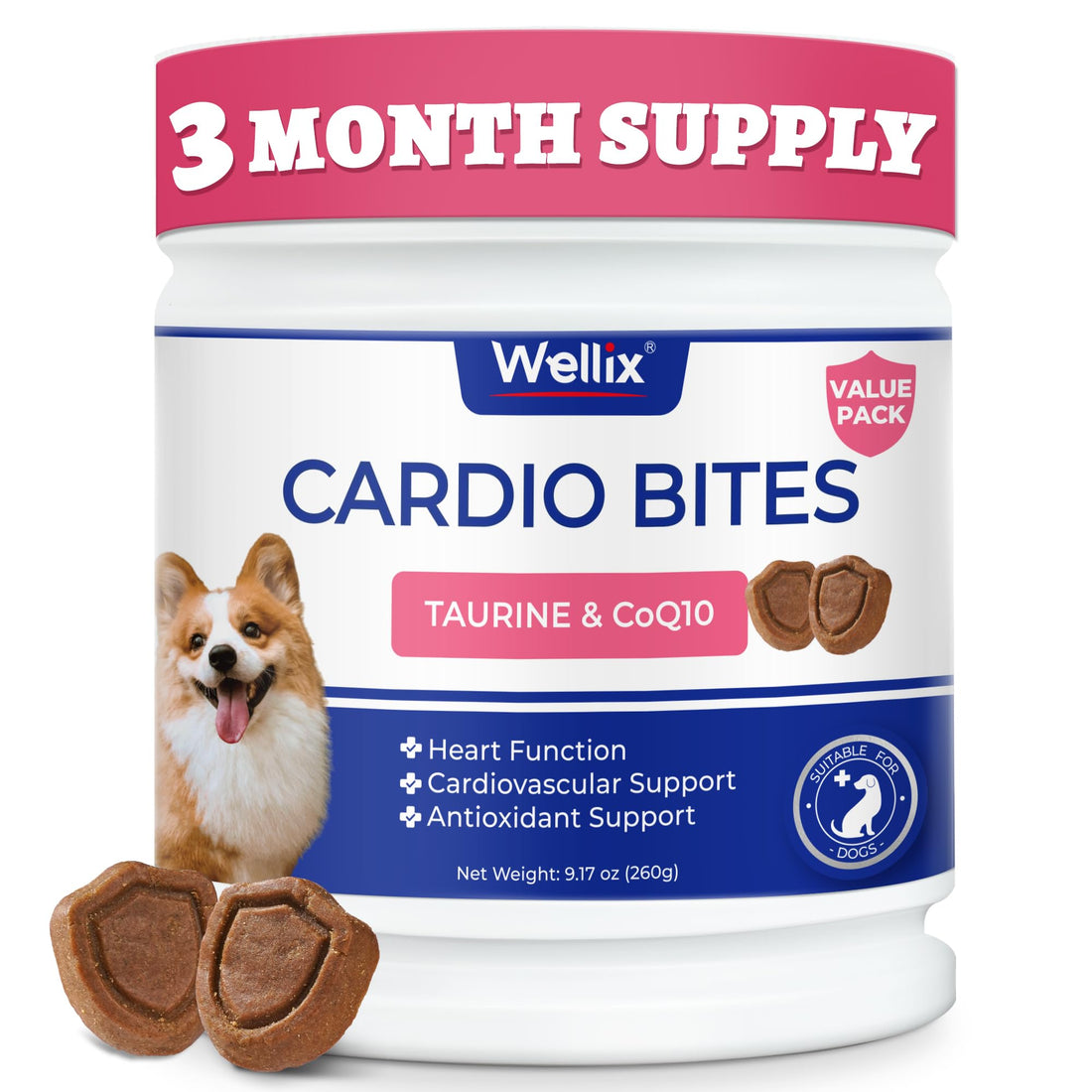Wellix 260g Cardio Taurine for Dogs