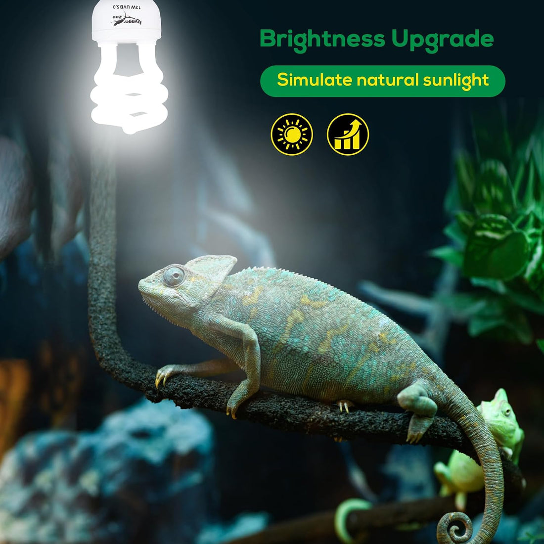 UVB Bulb for Reptiles, 5.0 13W UVB Light for Reptiles