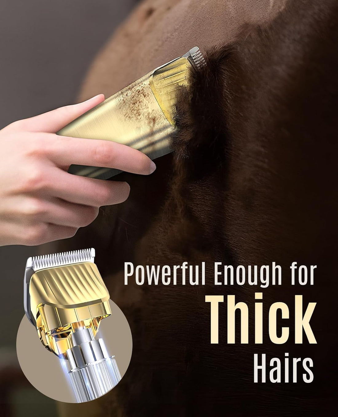 oneisall Cordless Horse Clippers for Horse Grooming RK 034