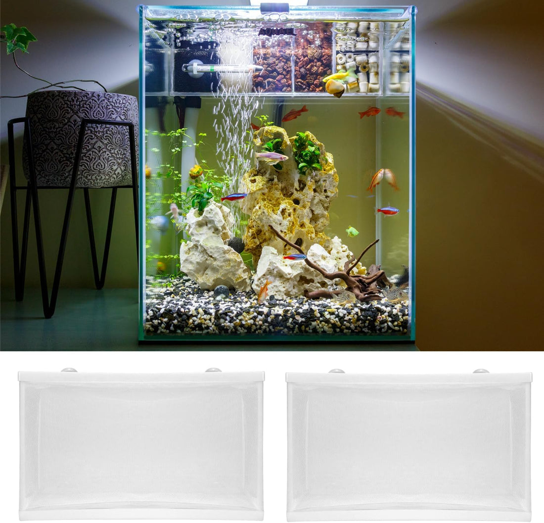 QWORK Fish Tank Breeder Net Mesh with Plastic Frame