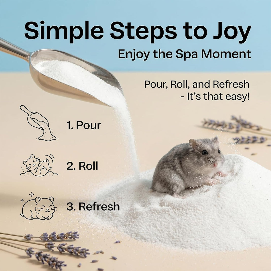 Sukh Hamster Sand Bath - White Fine Silica Sand