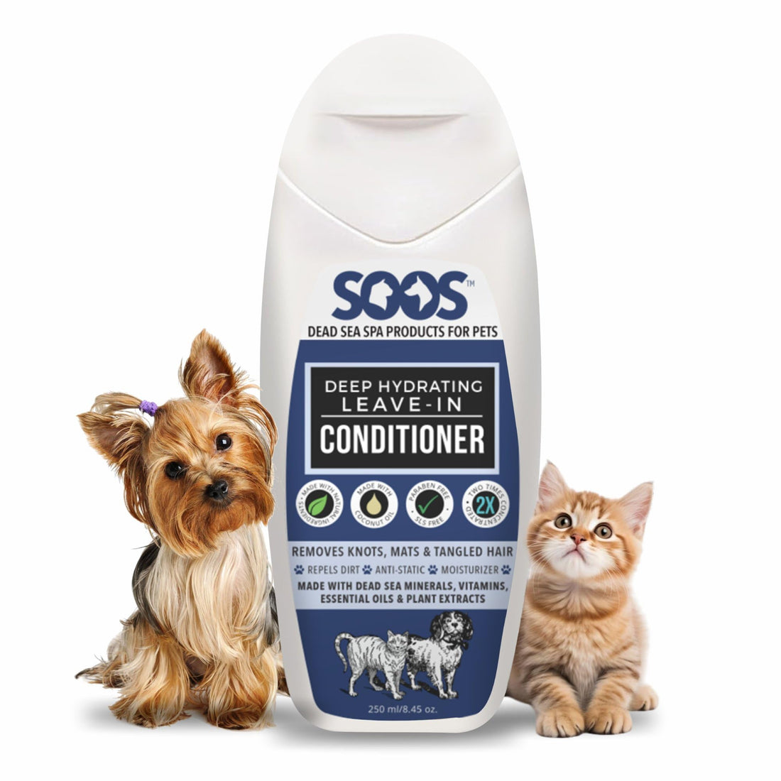 Soos Pets Deep Hydrating Leave-in Conditioner for Dogs and Cats