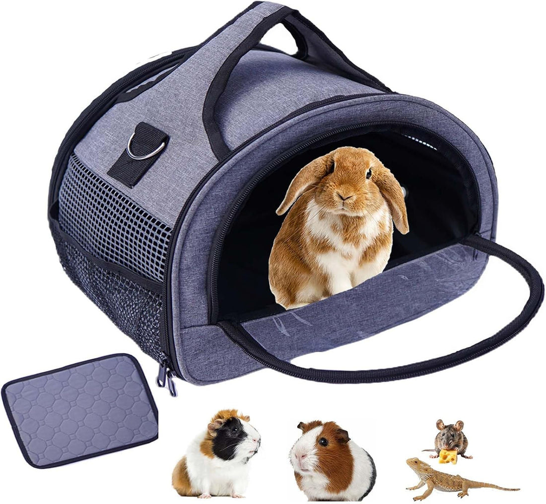 Bunny Carrier, Portable Small Pet Bag with Water Bottle Holder