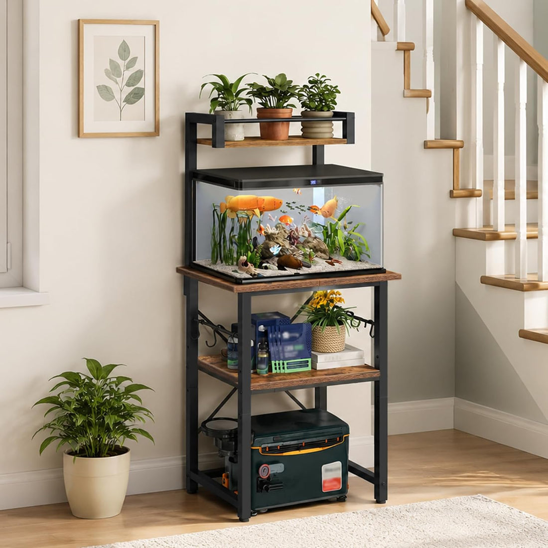 MAHANCRIS 5-10 Gallon Fish Tank Stand