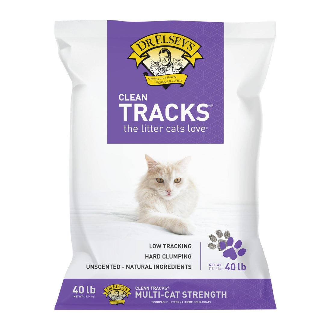 Dr. Elsey's® Clean Tracks Clumping Clay Cat Litter 40 lb. Bag