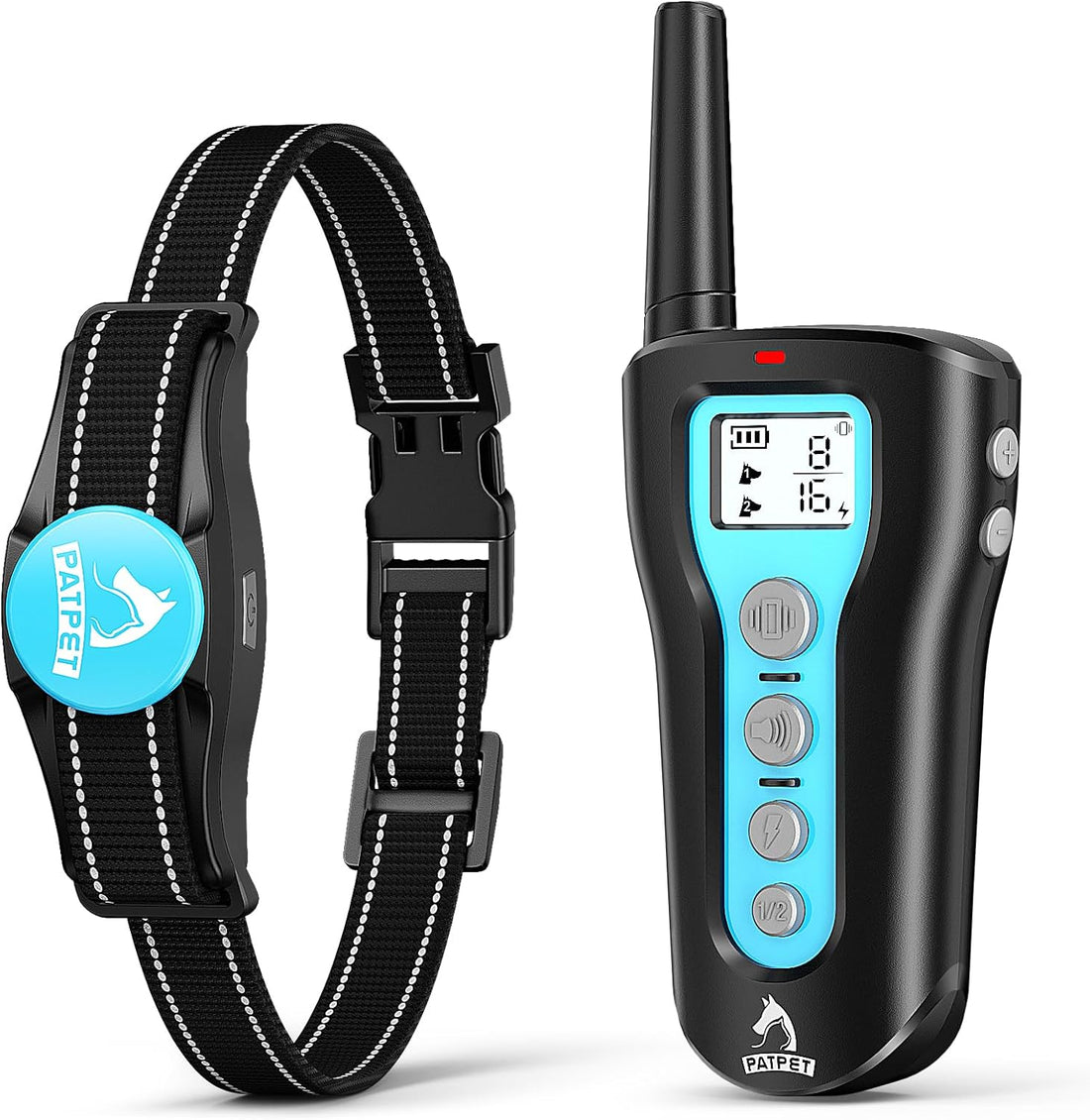 PATPET Dog Shock Collar - Rechargeable Dog Training Collar