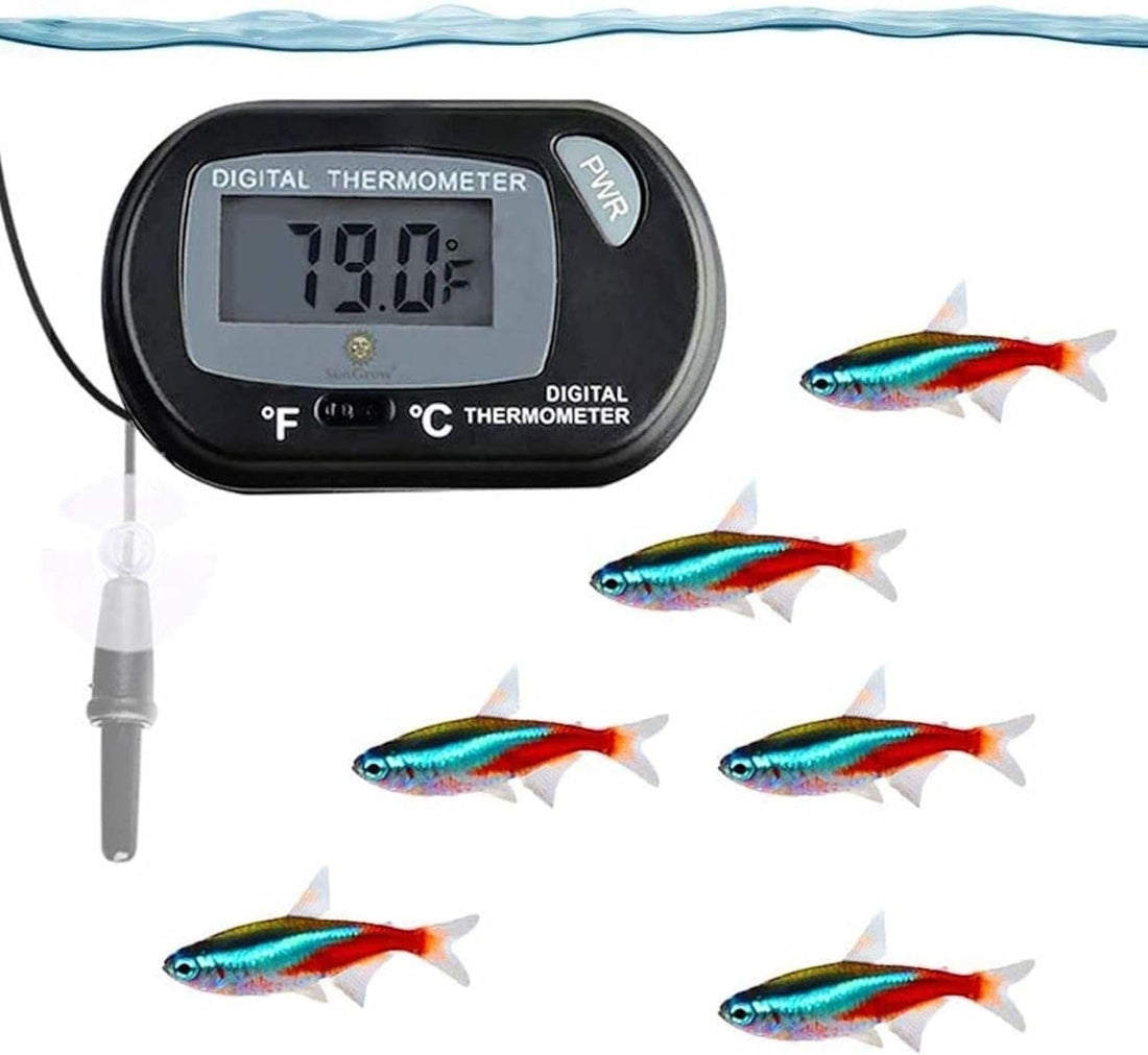 SunGrow Digital Betta Thermometer for Tropical Aquarium Fish