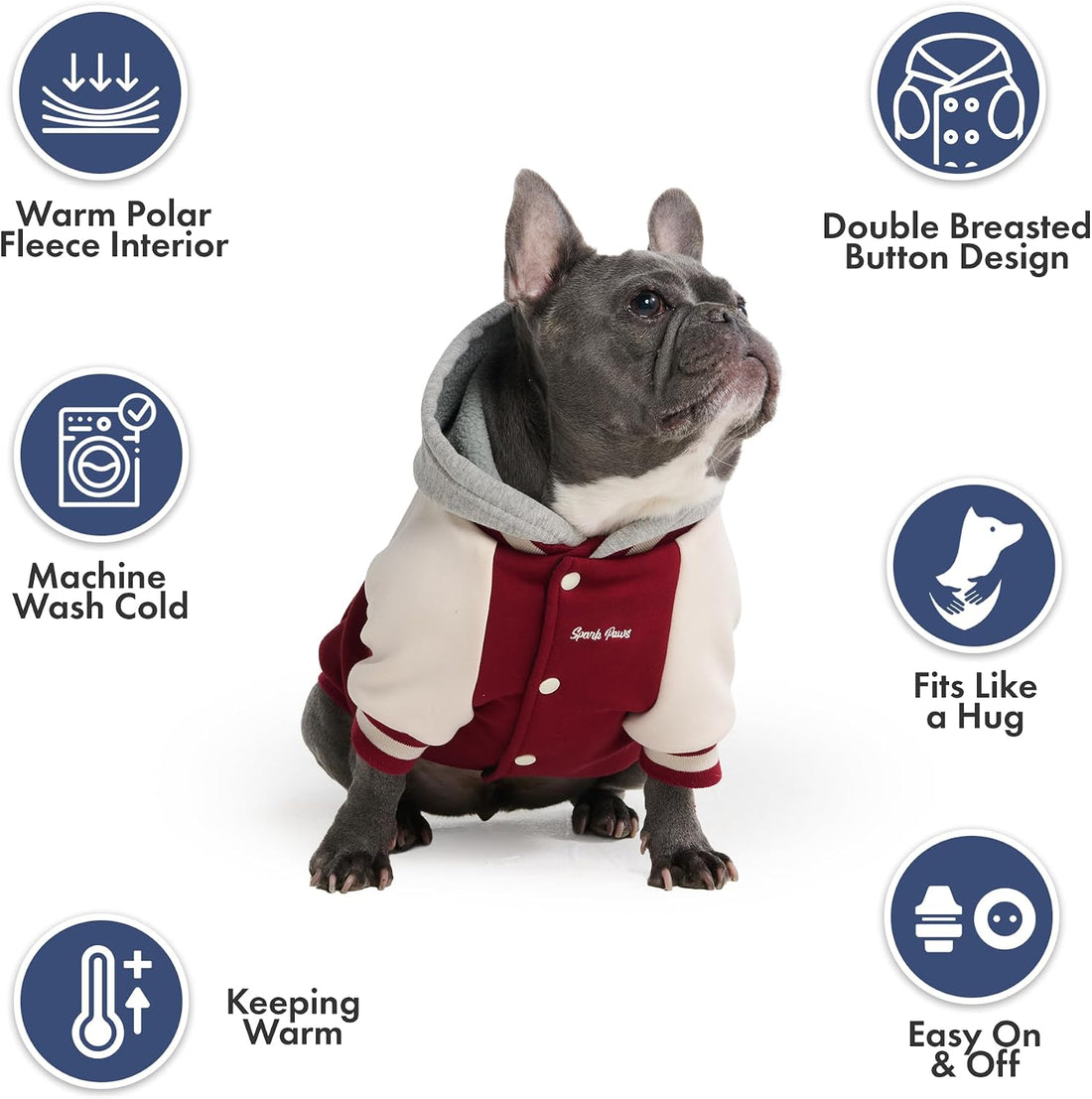 Spark Paws Varsity Dog Jacket