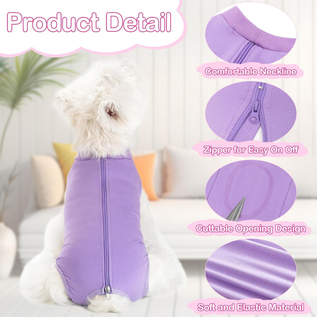 Coppthinktu Dog Recovery Suit for Dogs After Surgery Female