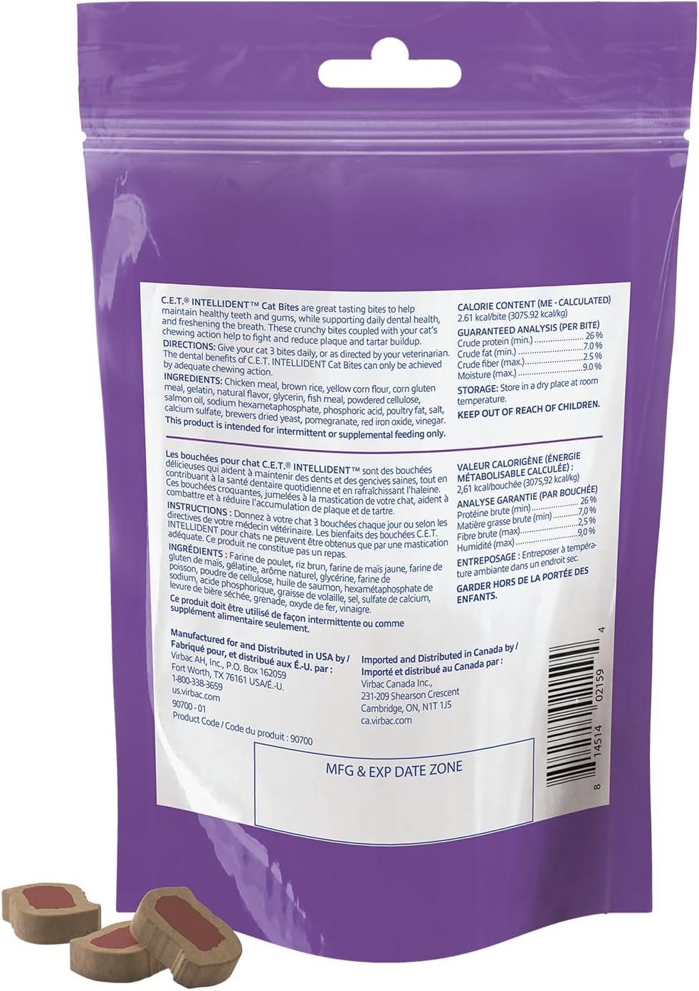 C.E.T. Intellident Cat Bites for Dental Care