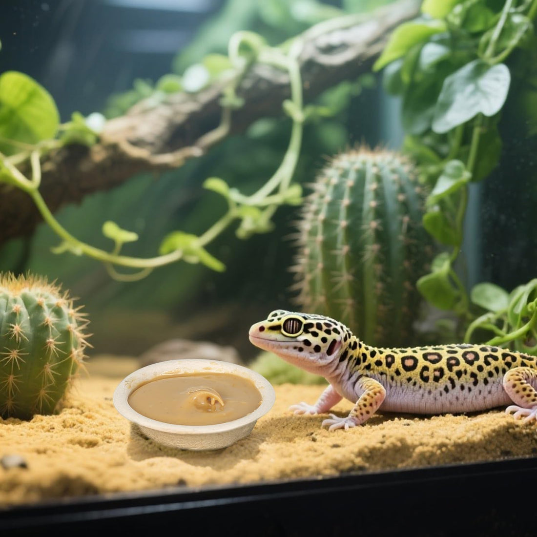Paper Gecko Feeding Cups, Paper Bowls Reptiles Food and Water Feeder