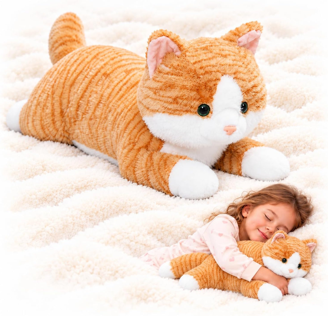 Weighted Cat Stuffed Animal, 3 lb, 23.6 in Plush Cat