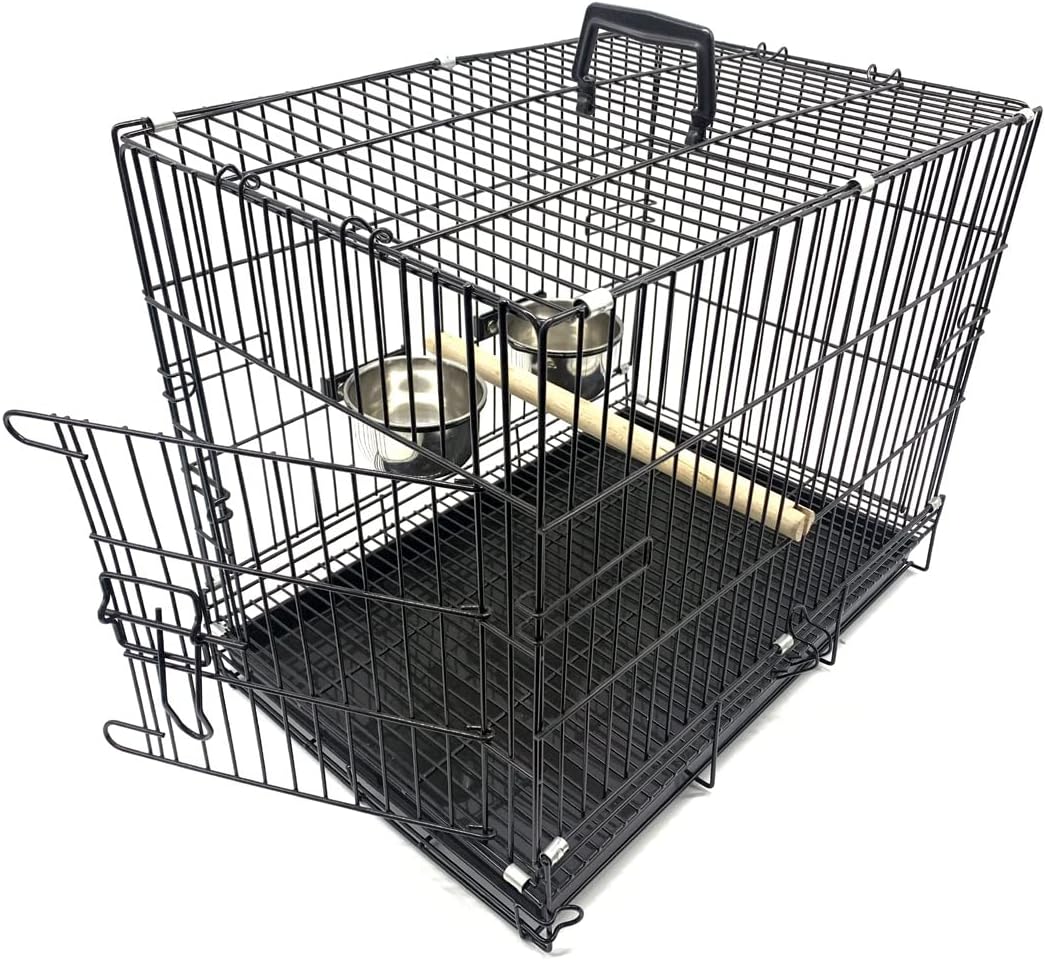 Large Easy Portable Durable Metal Travel/Veterinary Parrot Bird