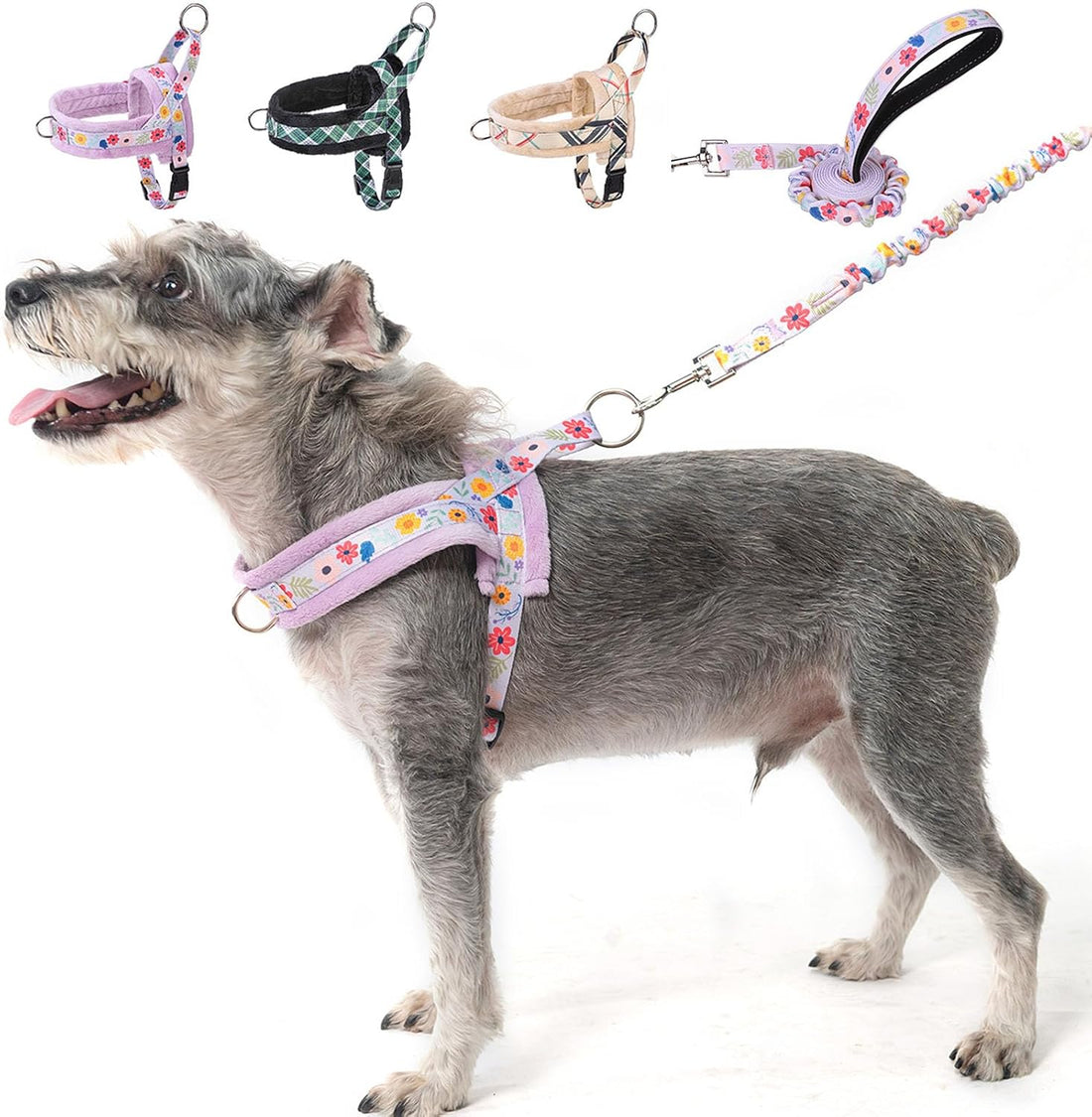 BEAUTYZOO Dog Harness Medium Sized and Leash Set