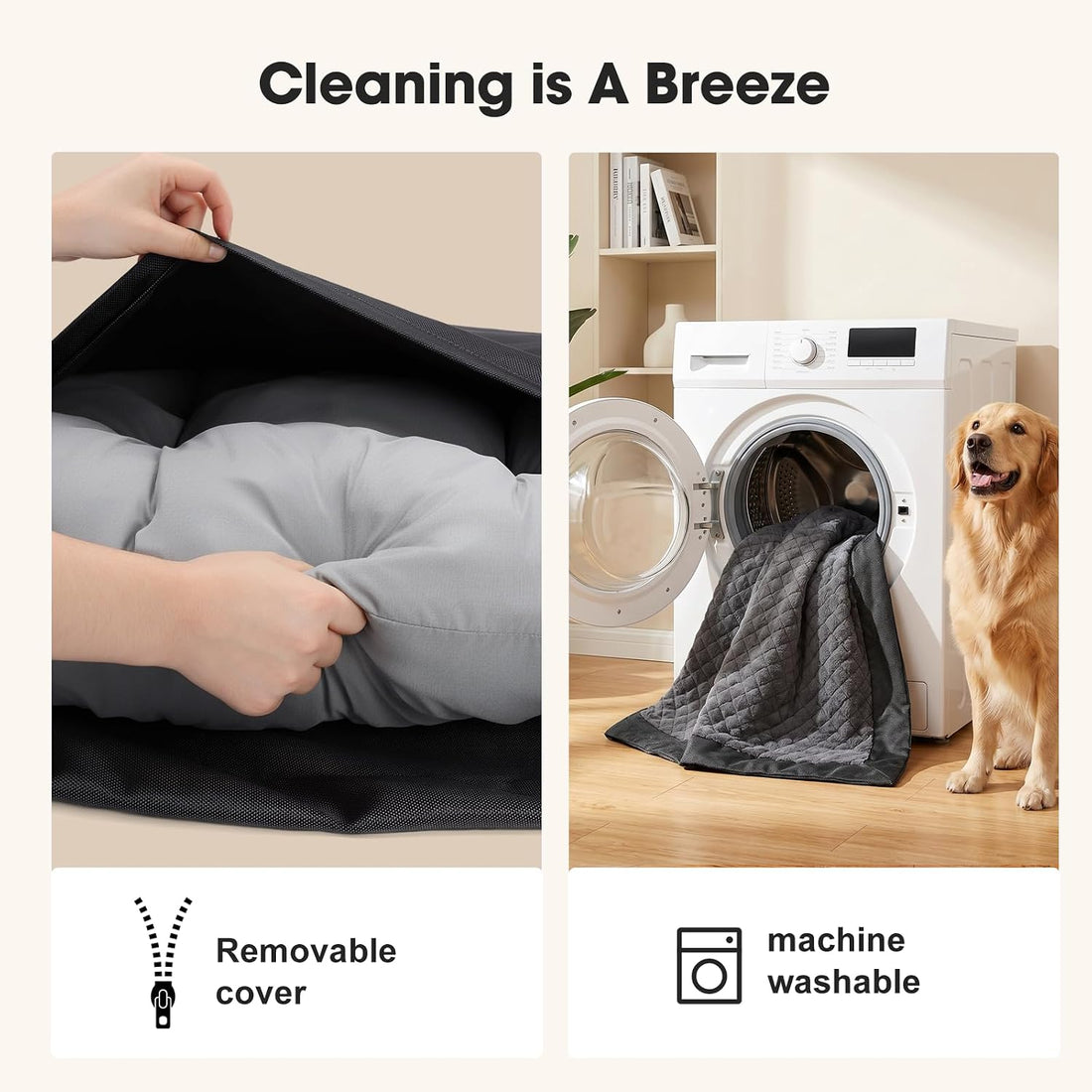 GASUR Indestructible Chew-Proof Dog Bed for Large Dogs