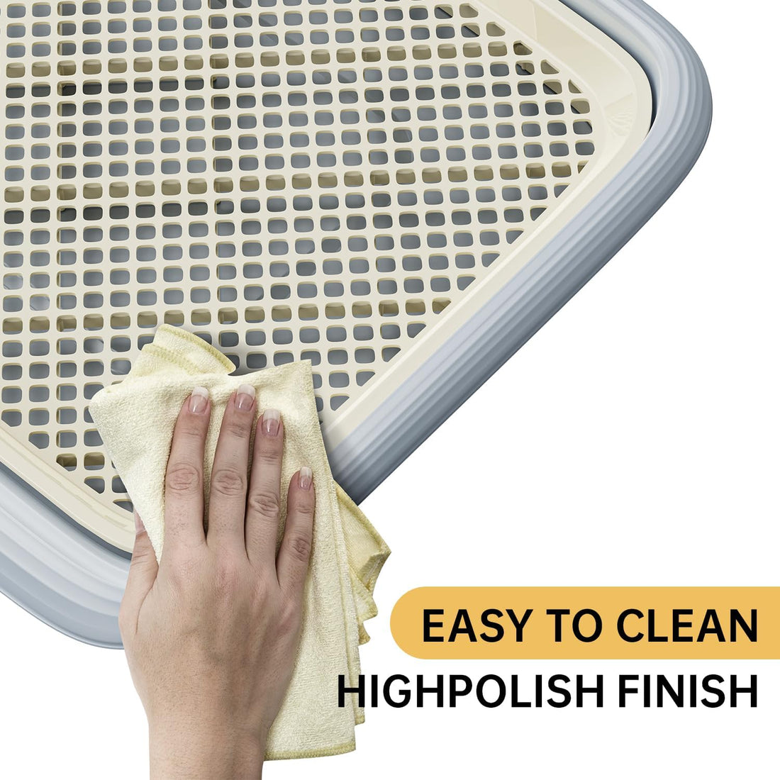 Dog Potty Tray, 23.6"x17.68" Indoor Pet Pee Pad Holder,Puppy Training