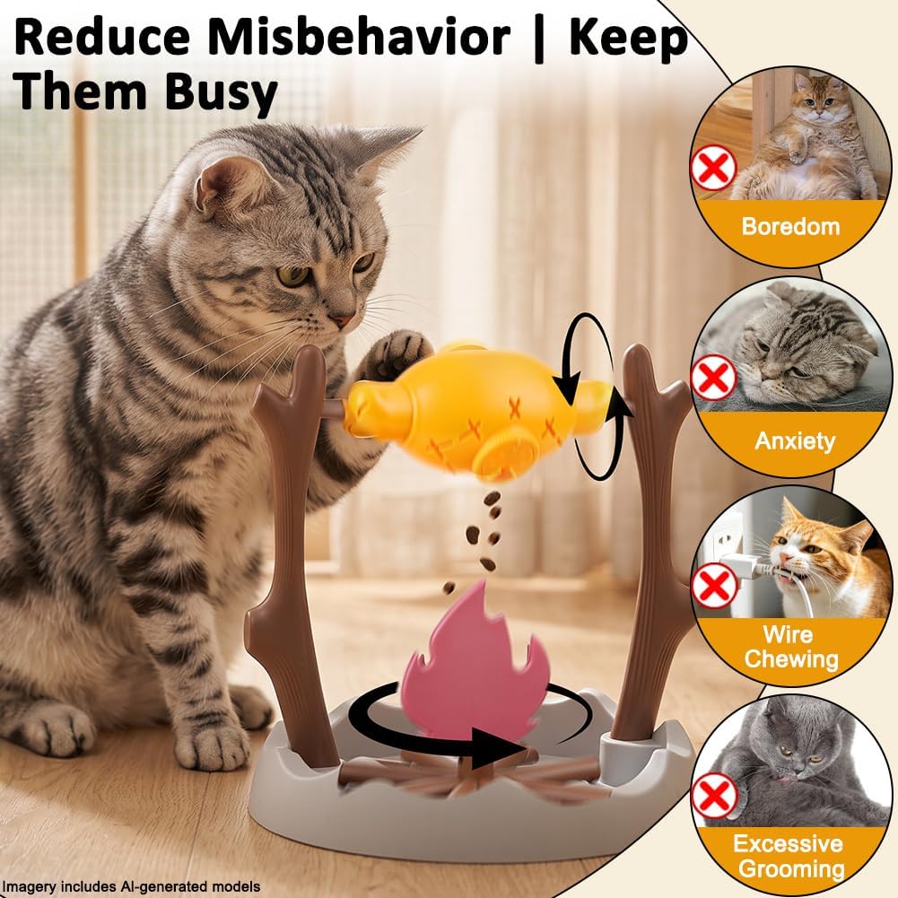 SZEE Cat Treat Puzzle Dispenser Toy